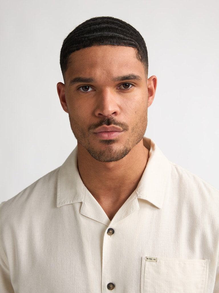 Men Shirt Short Sleeve Uni - Off-white