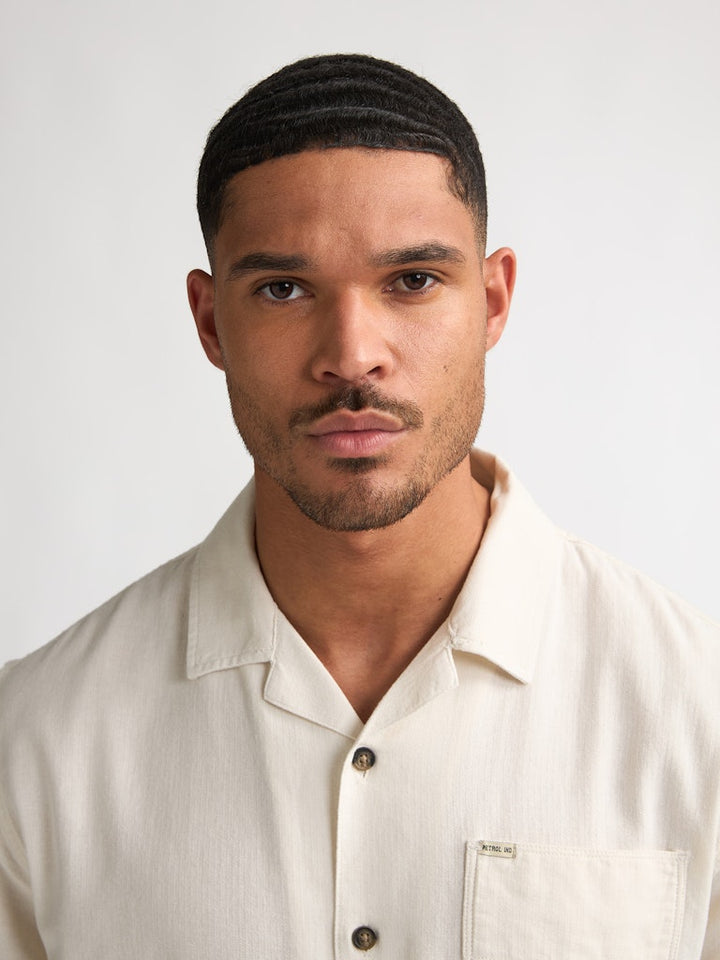 Men Shirt Short Sleeve Uni - Off-white