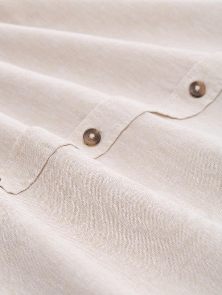 Cotton Linnen Shirt S/s - Beige
