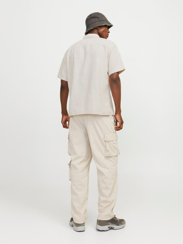 Jcojoshua Structure Shirt Ss - Beige