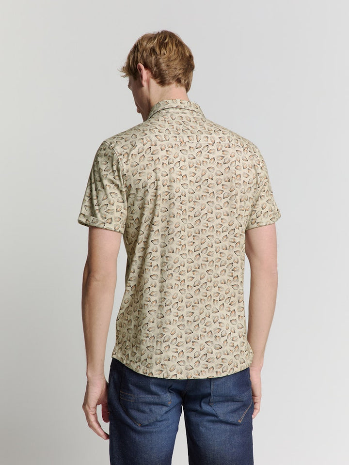 Shirt Short Sleeve Jersey Allover Printed - Zand Dessin