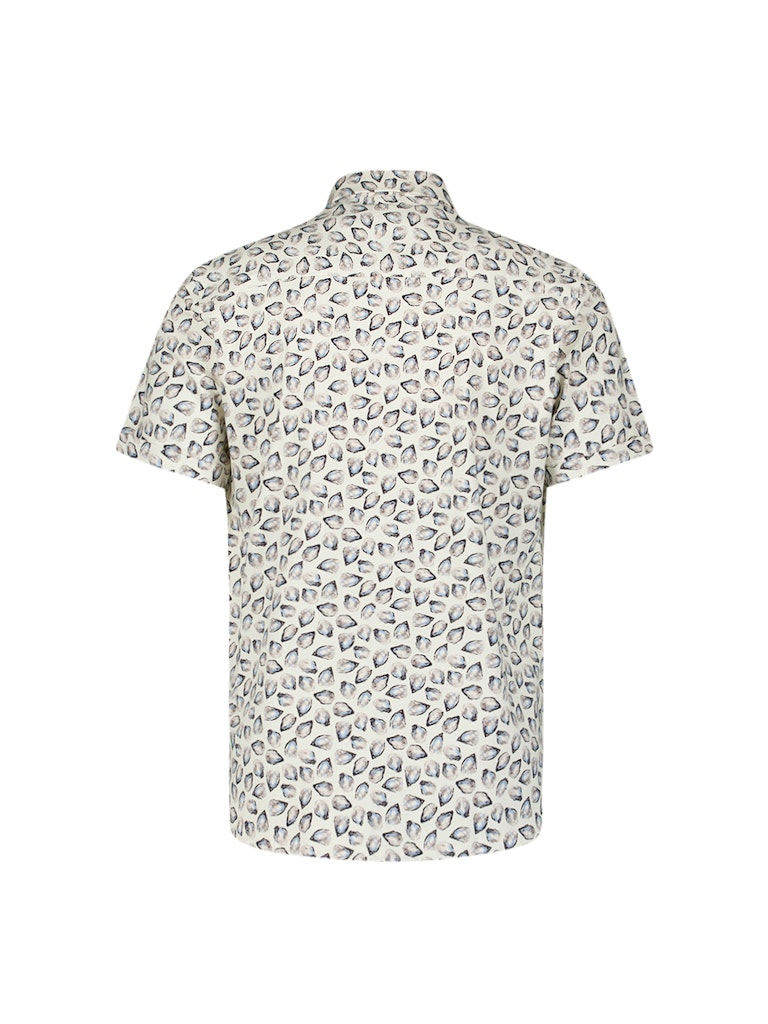 Shirt Short Sleeve Jersey Allover Printed - Ecru Dessin