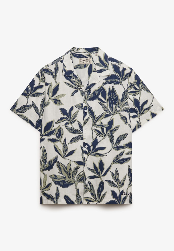 Cabana Pool Side Ss Shirt - Ecru Dessin