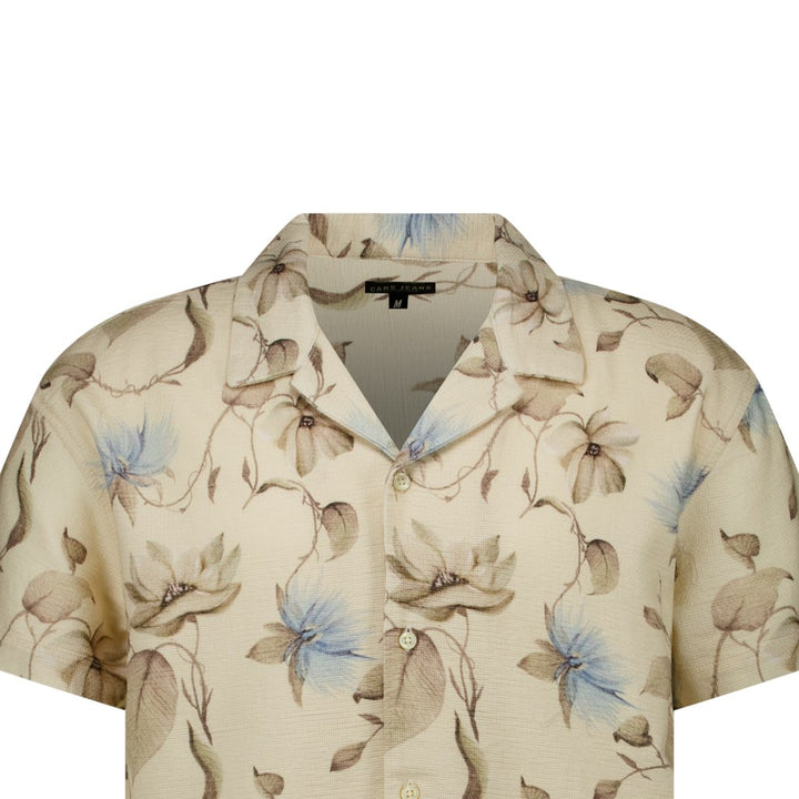 Obi Print Shirt White - Ecru Dessin