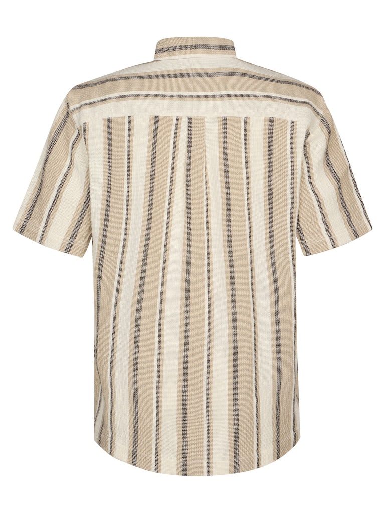 Men Shirt Short Sleeve Aop - Ecru Dessin