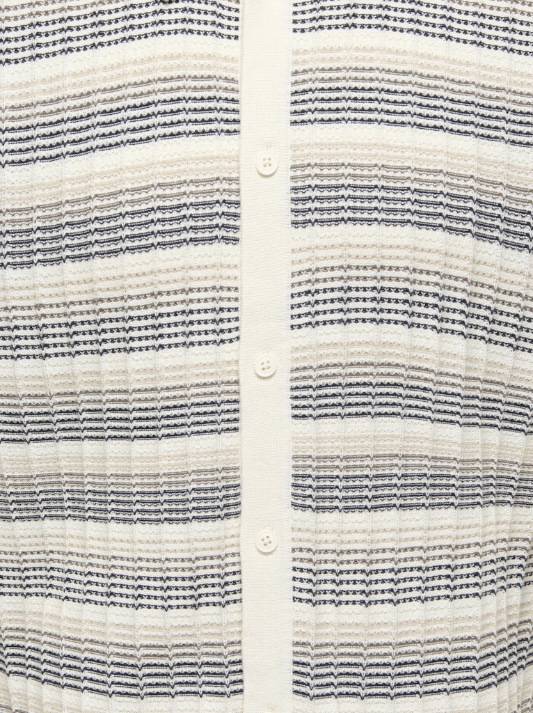 Onsleeds Reg Ss Shirt Knit Noos - Ecru Dessin
