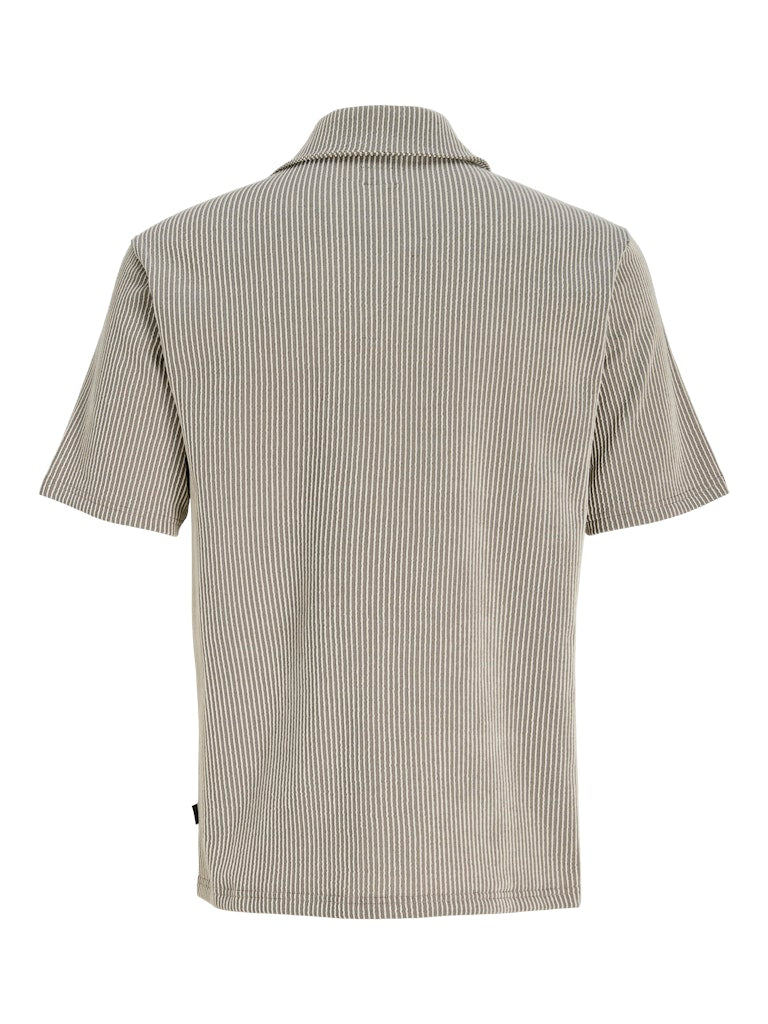 Jprblanoah Ss Shirt Styd Ss26 - Ecru Dessin
