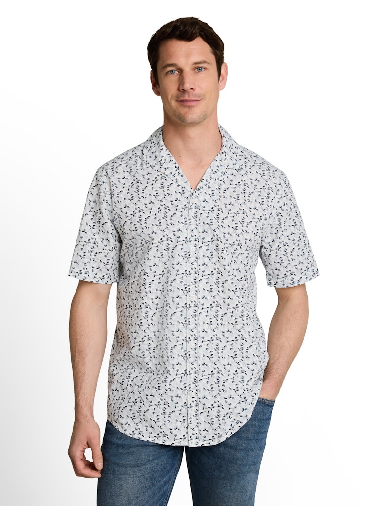 Printes Oxford Shirt - Wit Dessin