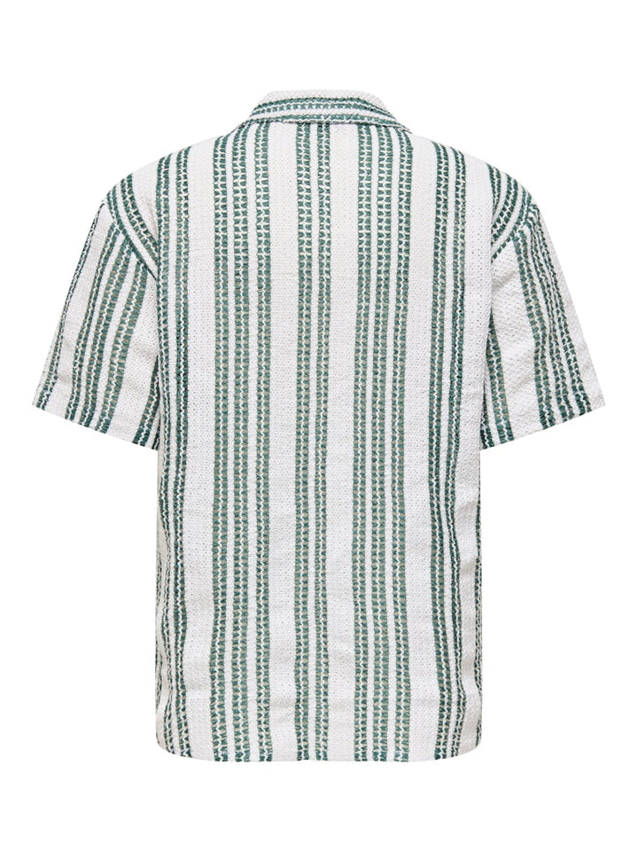 Onscolt Reg S/s 0570 Resort Shirt - Wit Dessin