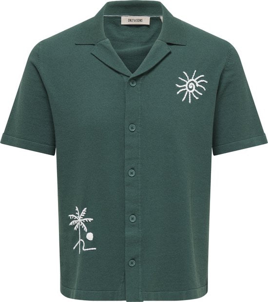 Onsmilo Life Reg 12 Ss Shirt Knit - Esmerald