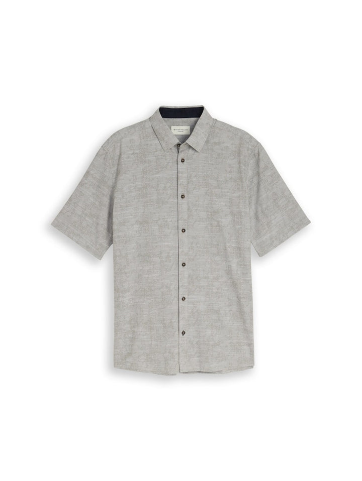 Comfort Printed Shirt - Groen Dessin