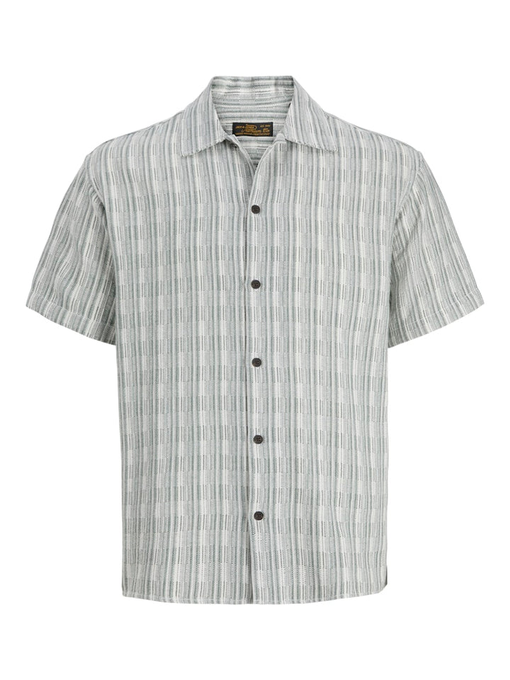 Jprblutiago Structure Ss Resort Shirt Sn - Groen Dessin