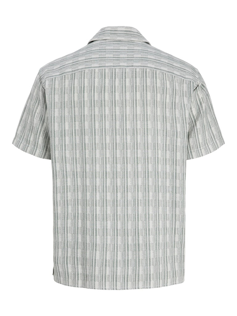 Jprblutiago Structure Ss Resort Shirt Sn - Groen Dessin