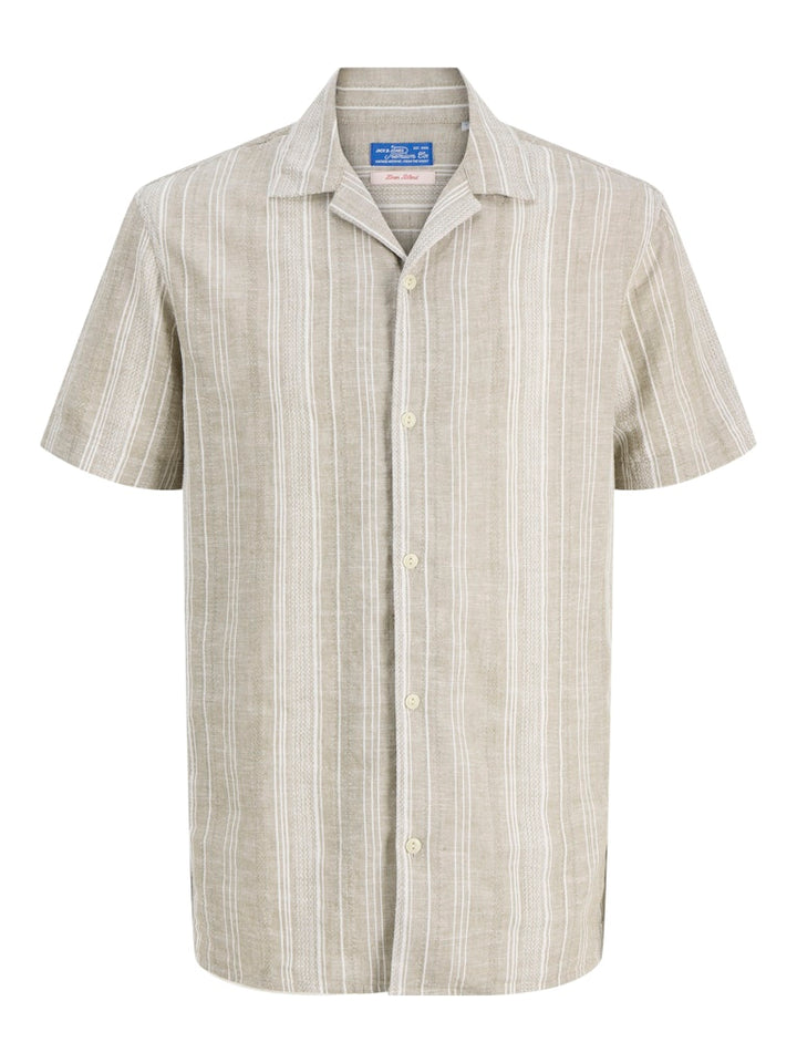 Jprblusummer Lin. Blen Dobby Ss Shirt Sn - Groen Dessin