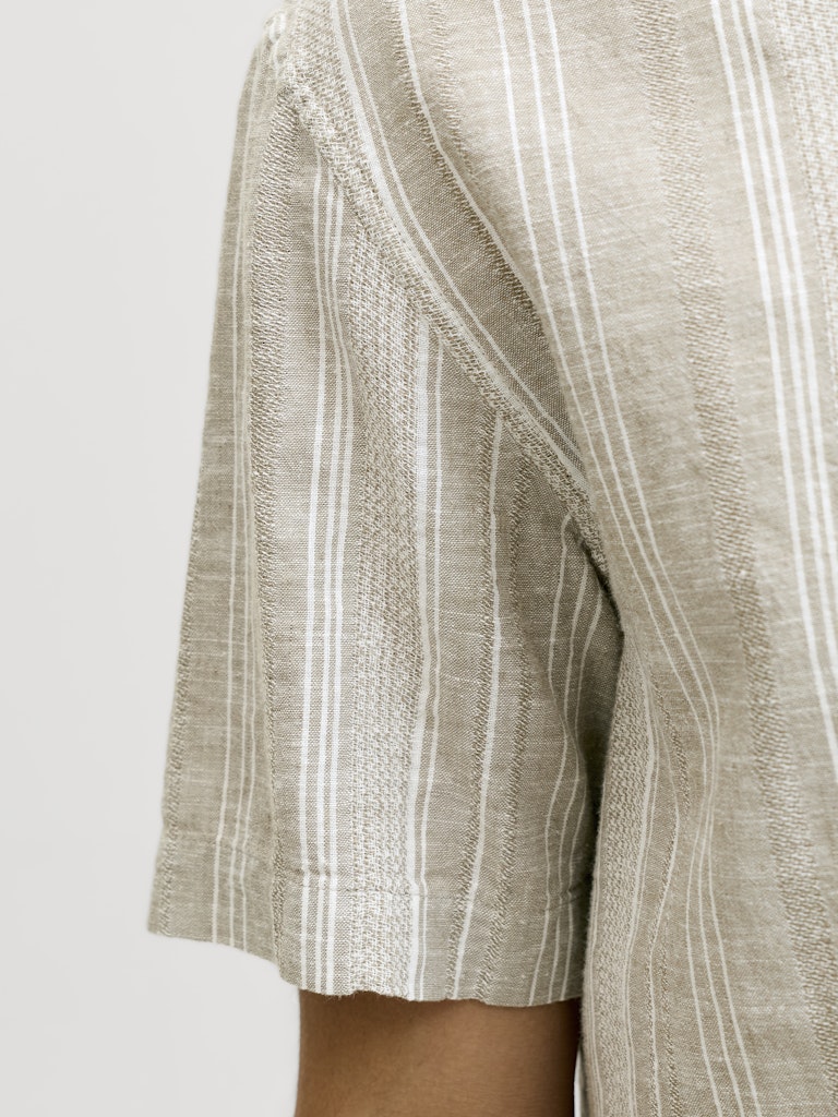Jprblusummer Lin. Blen Dobby Ss Shirt Sn - Groen Dessin