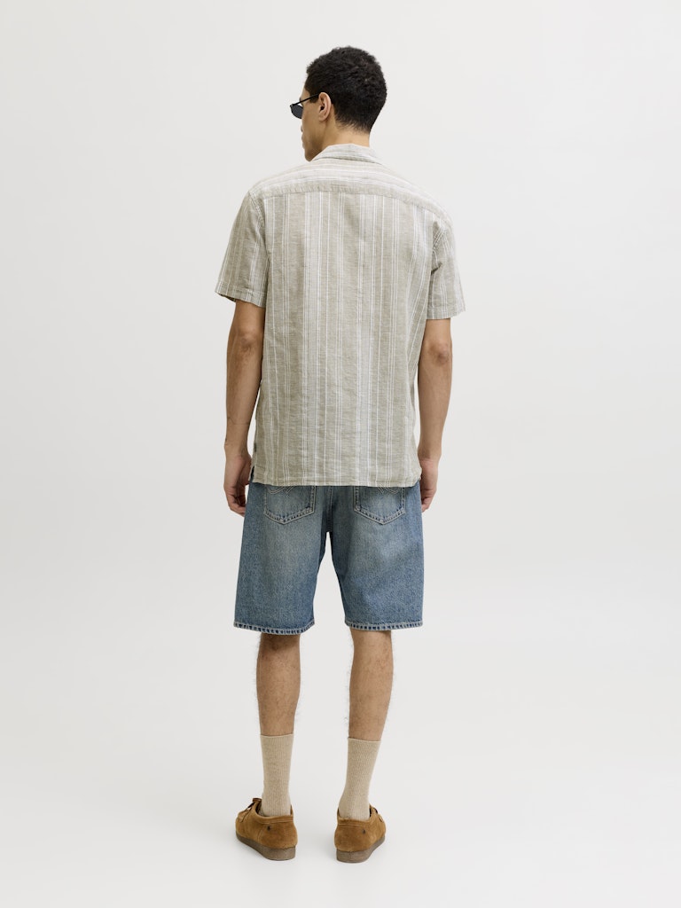 Jprblusummer Lin. Blen Dobby Ss Shirt Sn - Groen Dessin