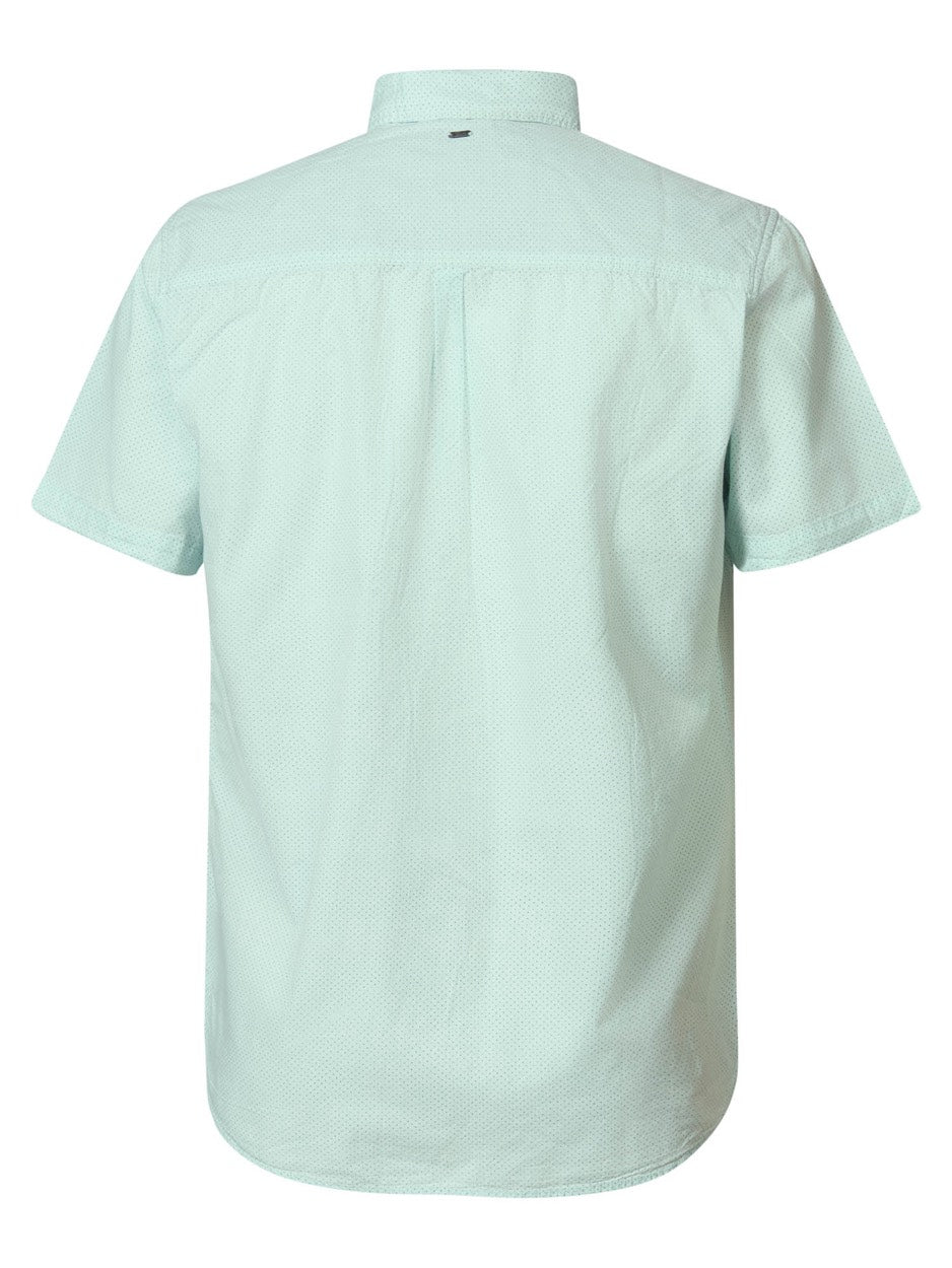 Men Shirt Short Sleeve Aop - Lichtblauw