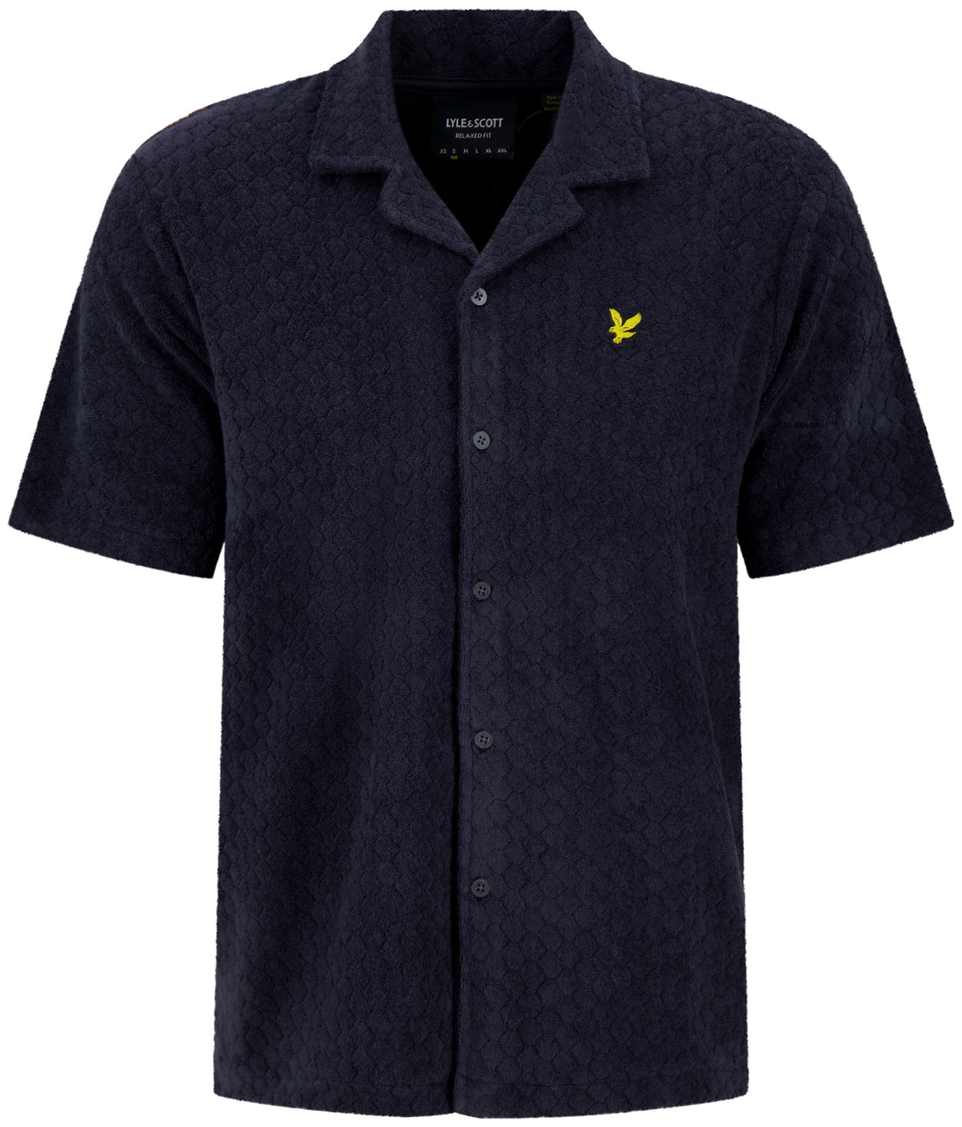 Honeycomb Toweling Shirt - Navy