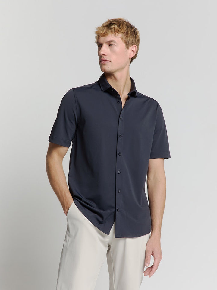 Shirt  Short Sleeve Jersey Travel - Navy