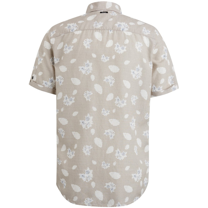 Short Sleeve Shirt Printed Tencel - Blauw Dessin