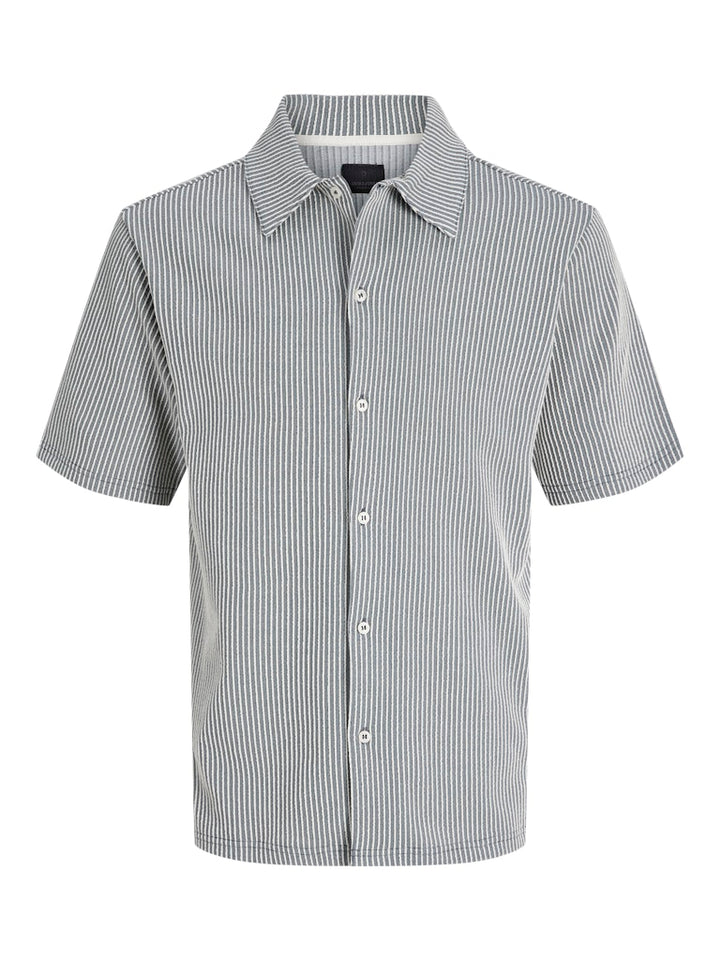 Jprblanoah Ss Shirt Styd Ss26 - Blauw Dessin