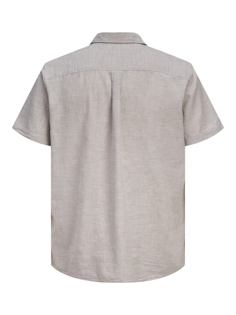 Jjesummer Linen Blend Shirt S/s Sn - Licht Bruin