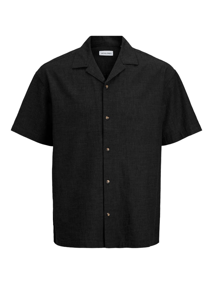 Jjesummer Linen Blend Resort Shirt Ss Sn - Zwart