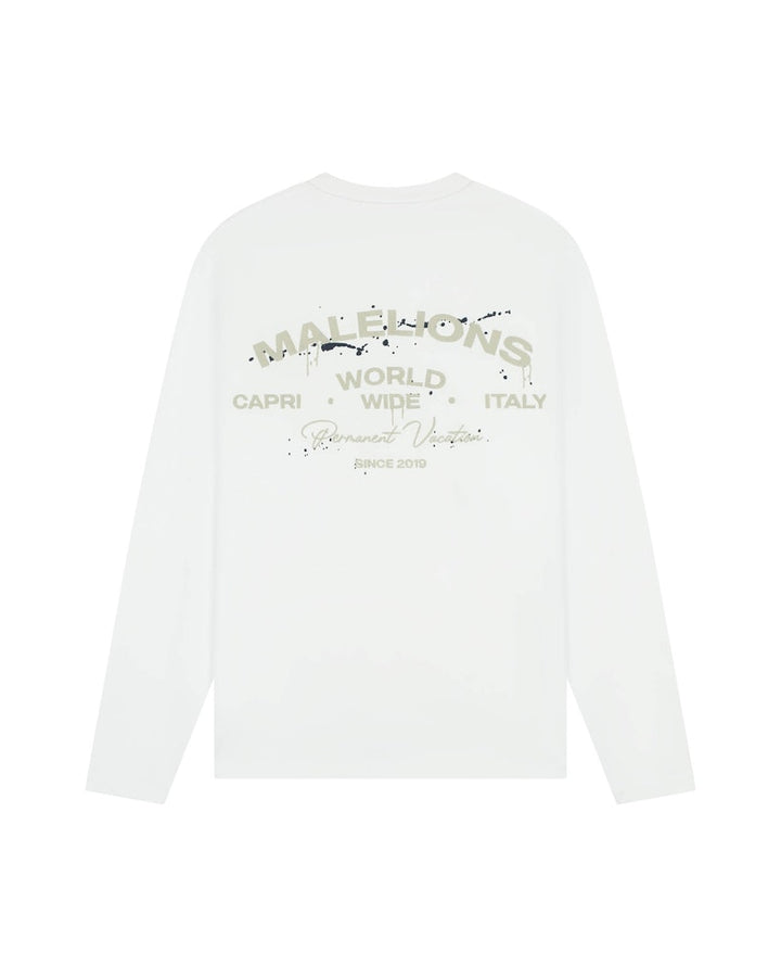 L/s Vacation T-shirt - Wit