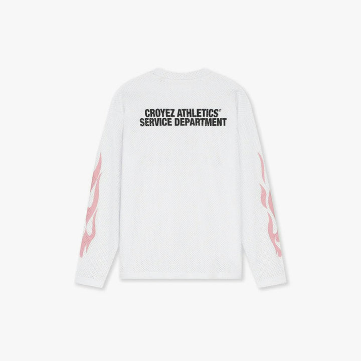 T-shirt L/s Service Dept - Wit