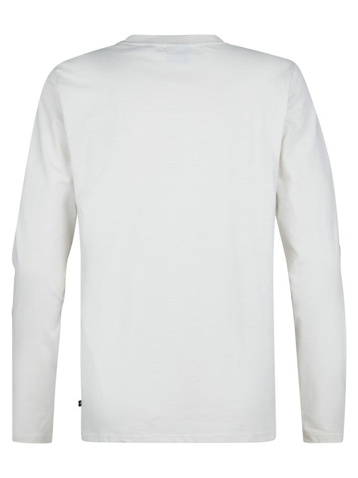 Men T-shirt Ls Classic Print - Off-white
