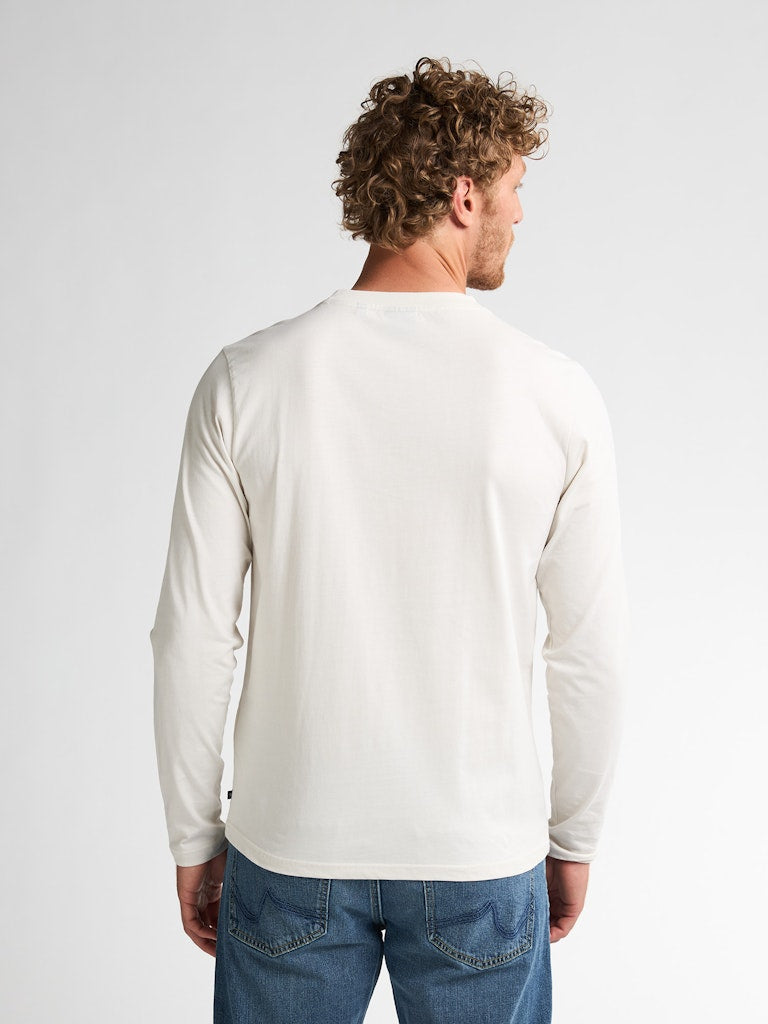 Men T-shirt Ls Classic Print - Off-white
