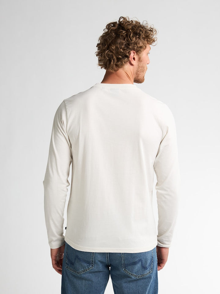 Men T-shirt Ls Classic Print - Off-white