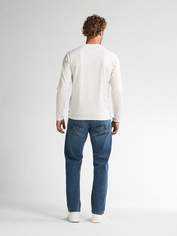 Men T-shirt Ls Classic Print - Off-white