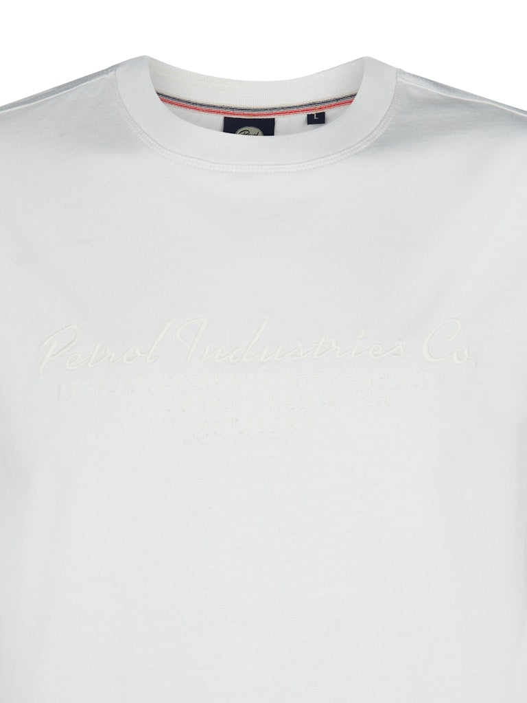 Men T-shirt Ls Classic Print - Off-white