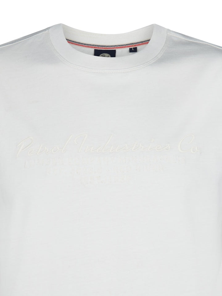 Men T-shirt Ls Classic Print - Off-white
