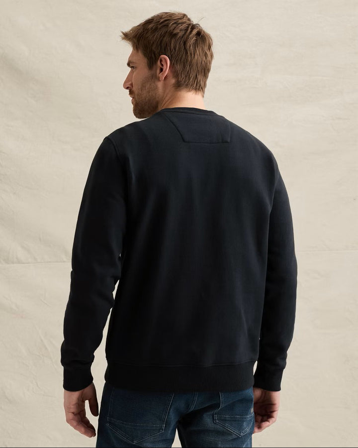Crewneck Semi Brushed Fleece Ombre - Navy