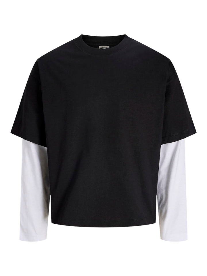 Jcobiarritz Doublelayer Tee Ls - Zwart