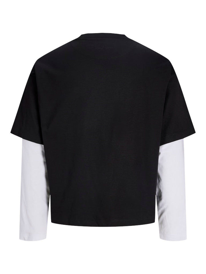 Jcobiarritz Doublelayer Tee Ls - Zwart