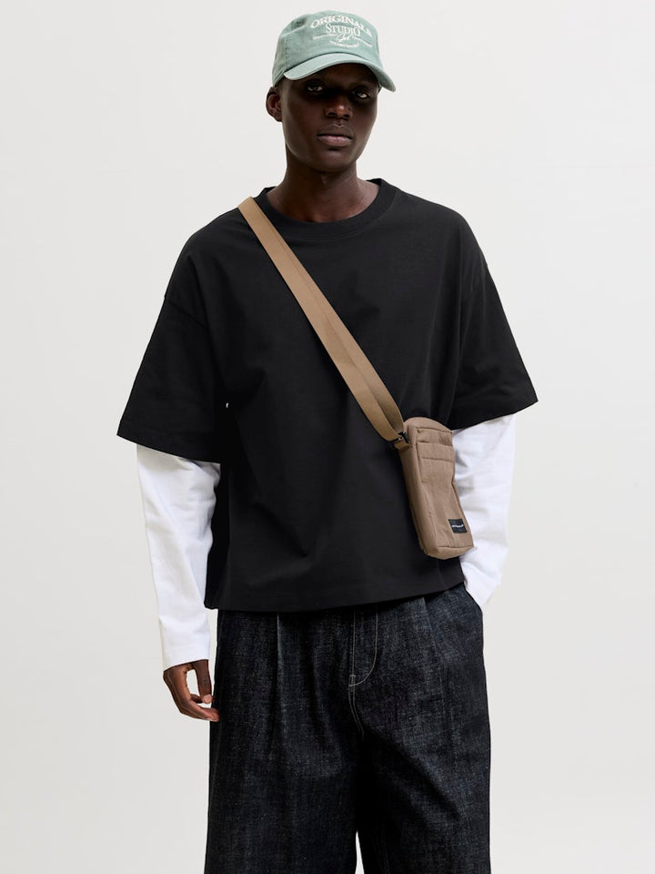 Jcobiarritz Doublelayer Tee Ls - Zwart