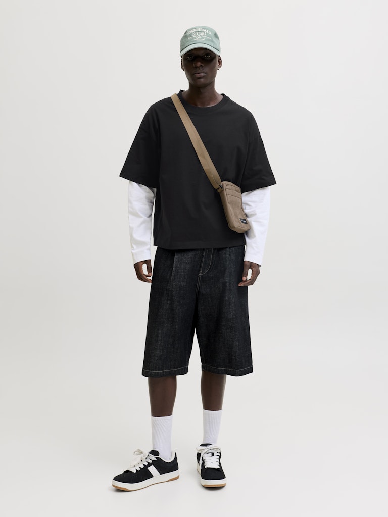 Jcobiarritz Doublelayer Tee Ls - Zwart