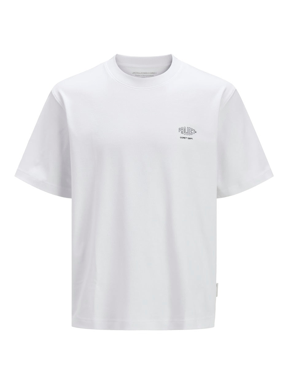 Jcoconcrete Globe Tee Ss Crew Neck - Wit