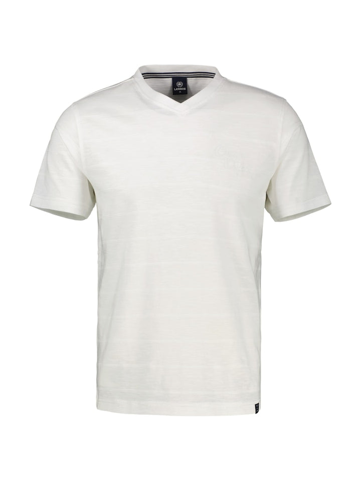 T-shirt V-neck - Wit