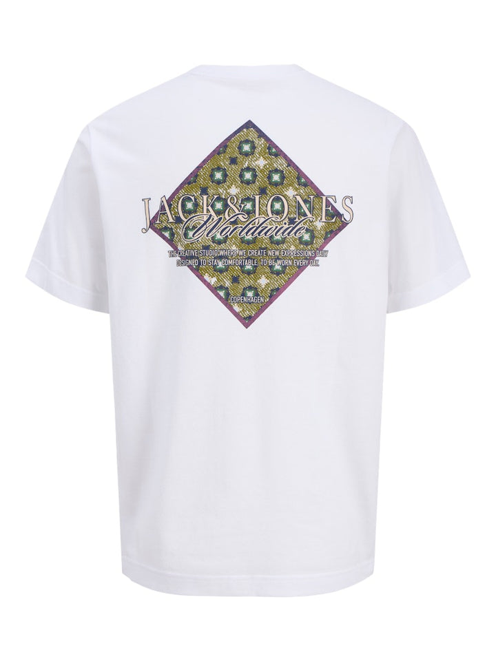 Jorbleecker Aop Box Tee Ss Cn - Wit