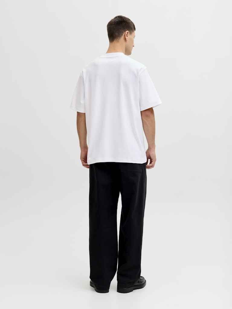 Jprblaowen Ss Branding Tee Sn - Wit