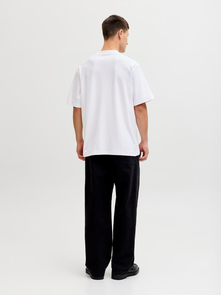 Jprblaowen Ss Branding Tee Sn - Wit