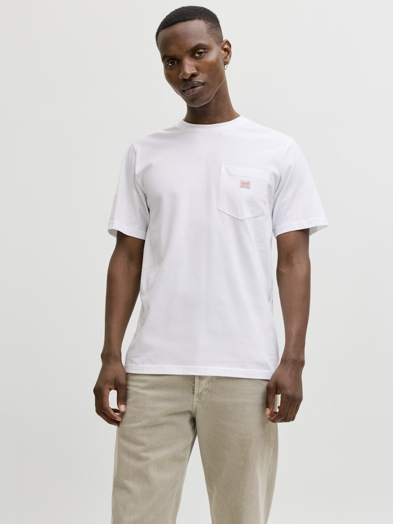 Jprblucaleb Ss Tee Sn - Wit