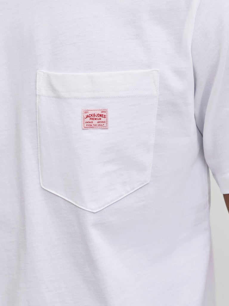 Jprblucaleb Ss Tee Sn - Wit