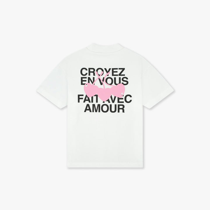 T-shirt Amour - Wit