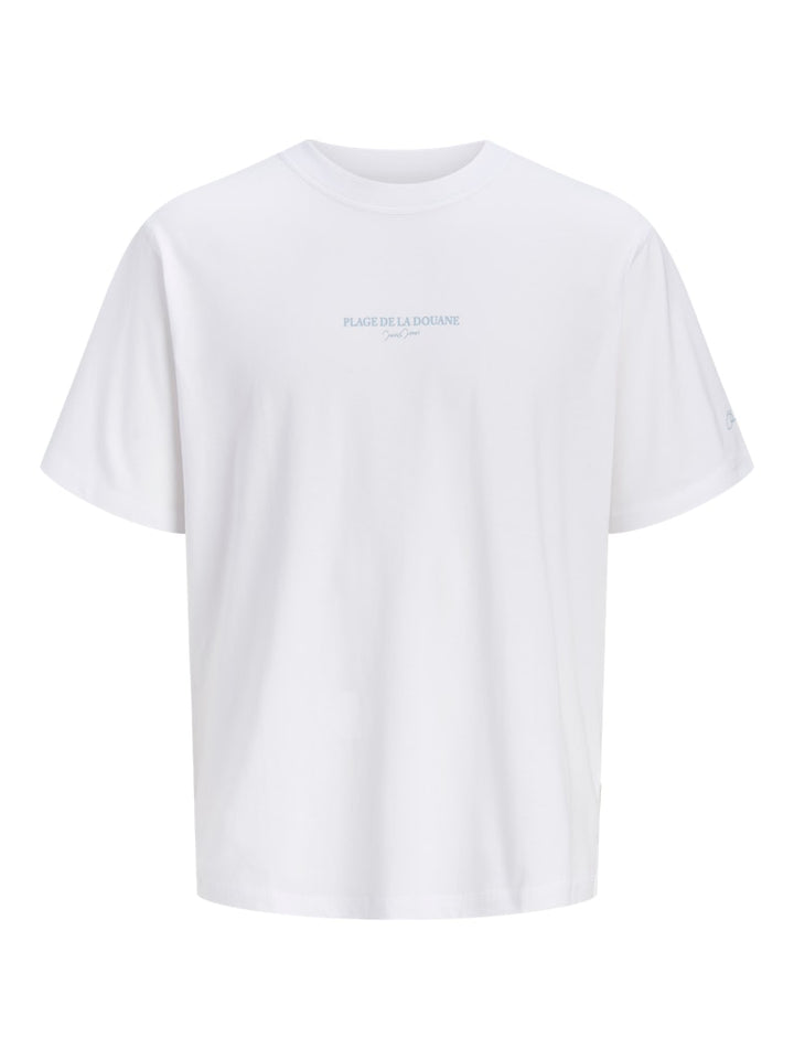 Jorhyeres Back Element Tee Ss Crew - Wit