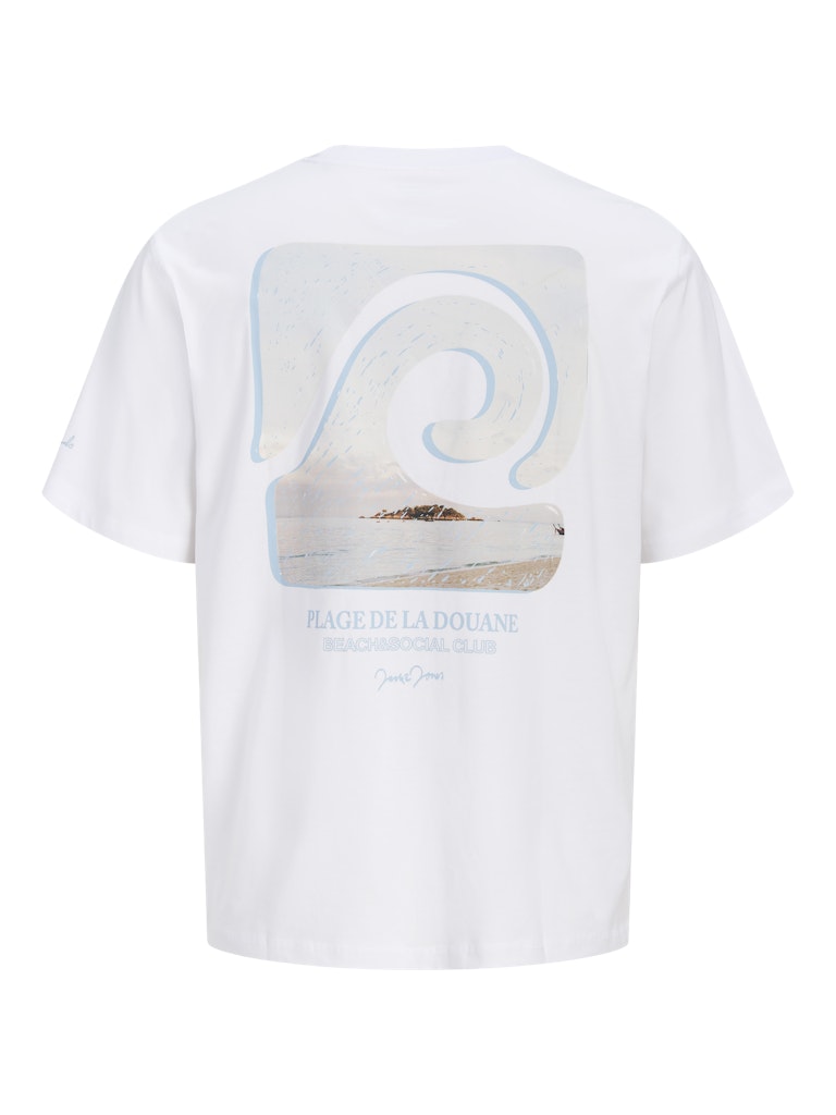 Jorhyeres Back Element Tee Ss Crew - Wit